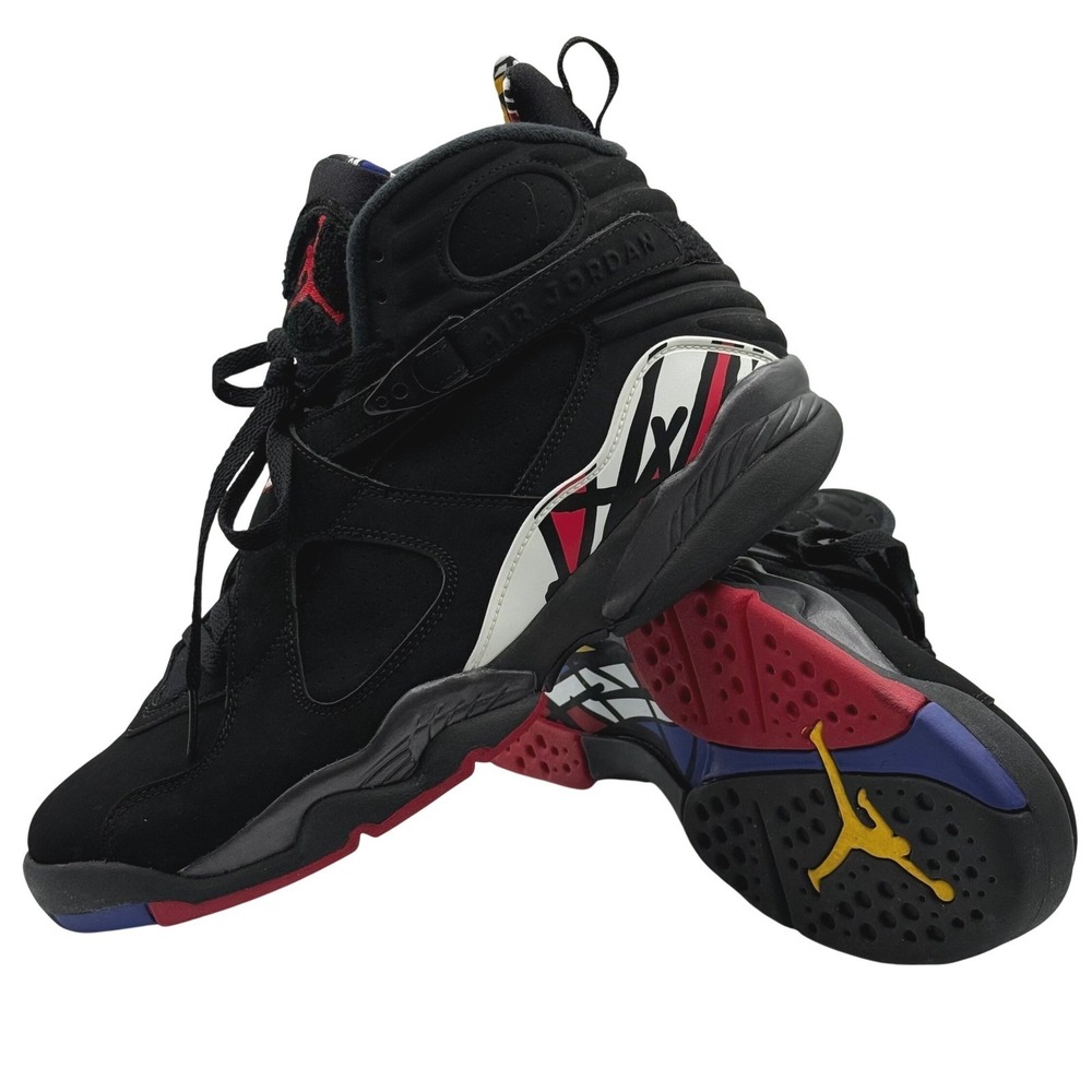 Air Jordan 8 Retro Playoffs 2013 305381-061 Black Red Size 10.5 OG Box Near Mint